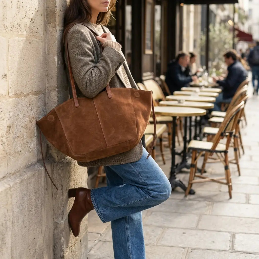 HOLLY Tan Tote Bag