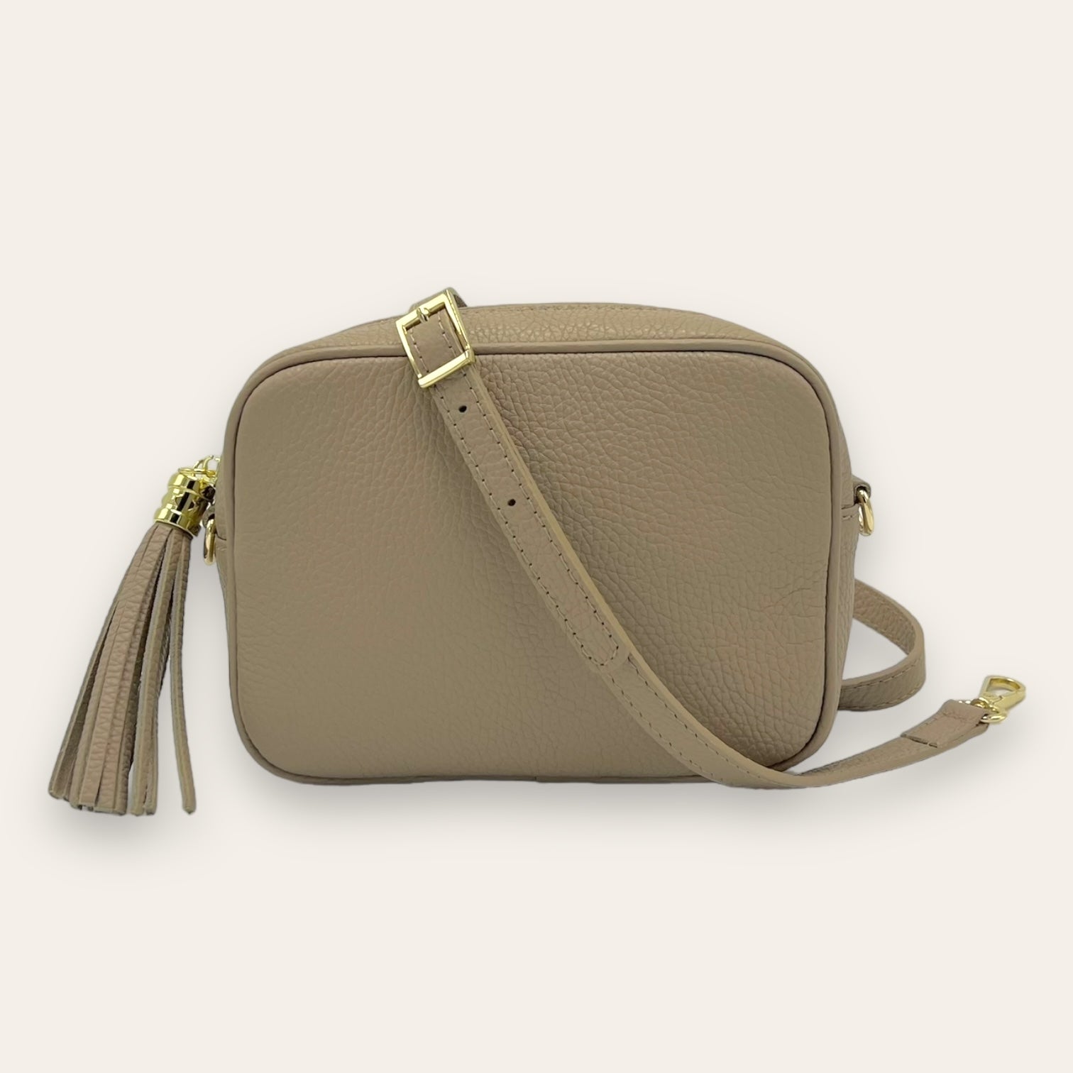 LOLA TAUPE tassle bag