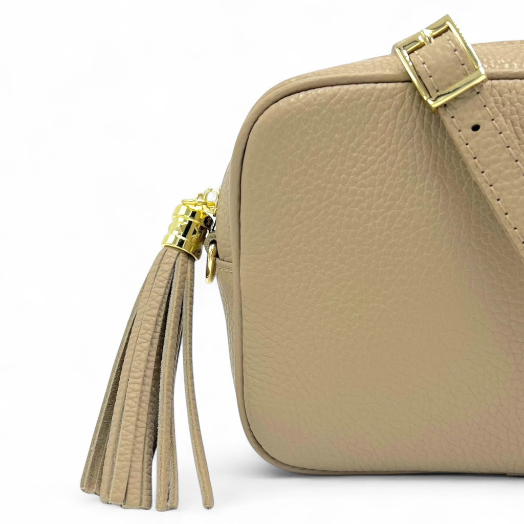 LOLA TAUPE tassle bag