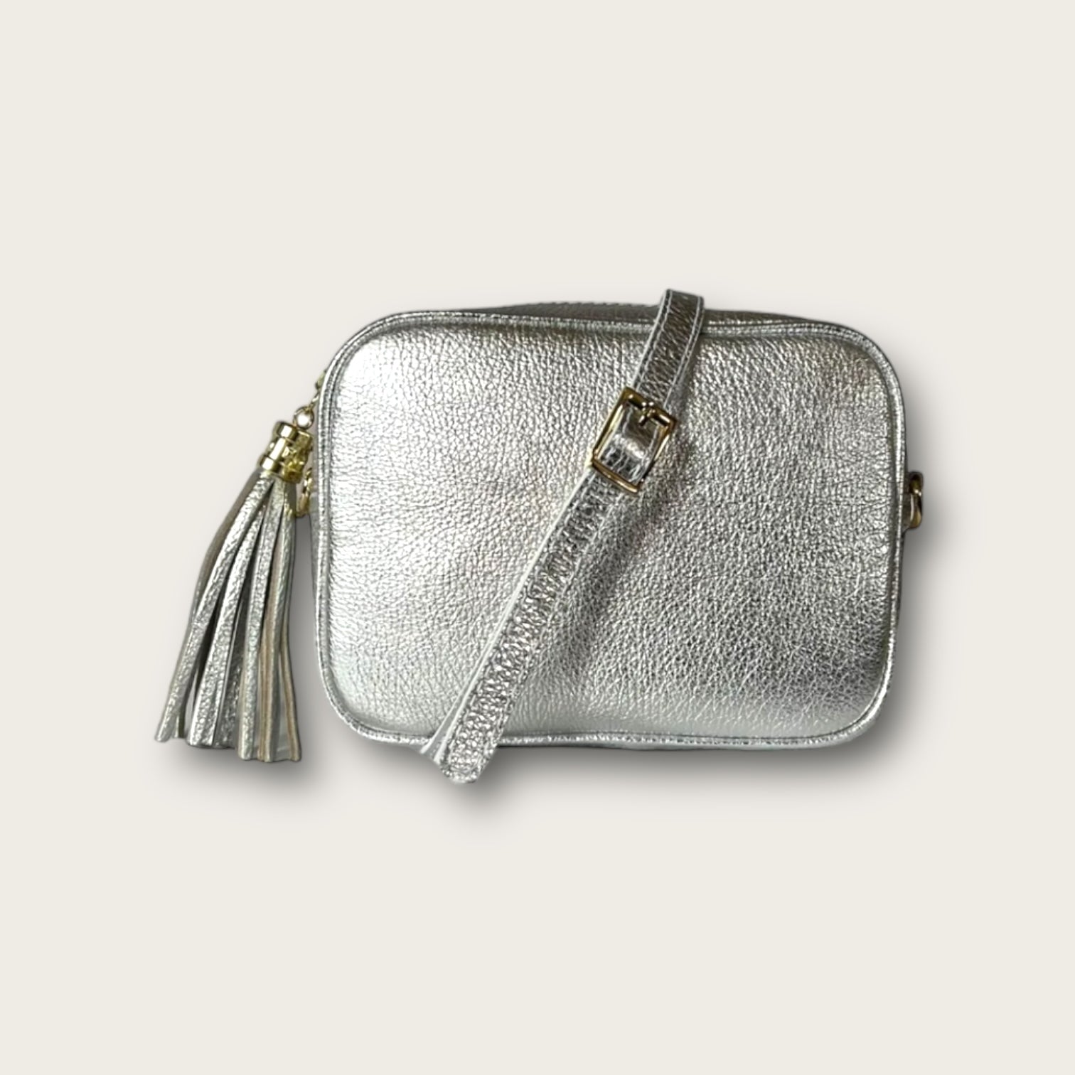 LOLA SILVER tassle bag