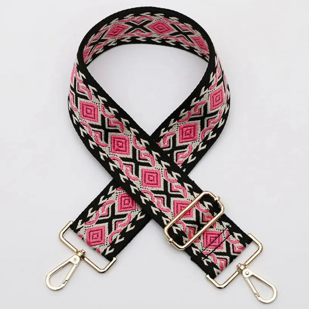 Geometric  Jacquard adjustable straps GOLD