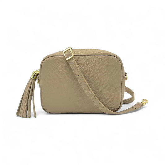 LOLA TAUPE tassle bag