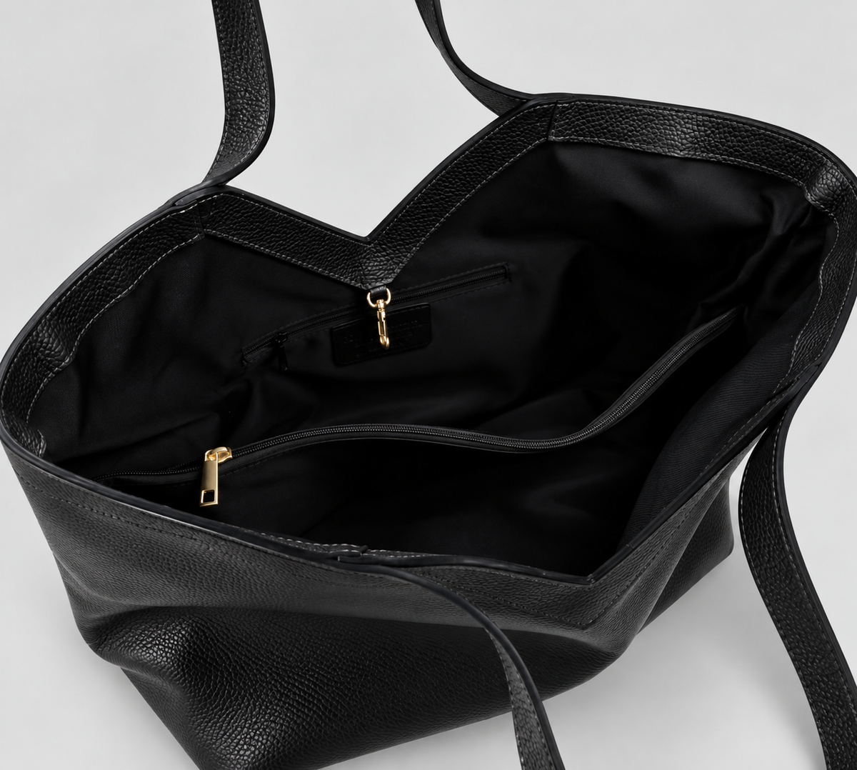 VALENTINA Black Tote Bag