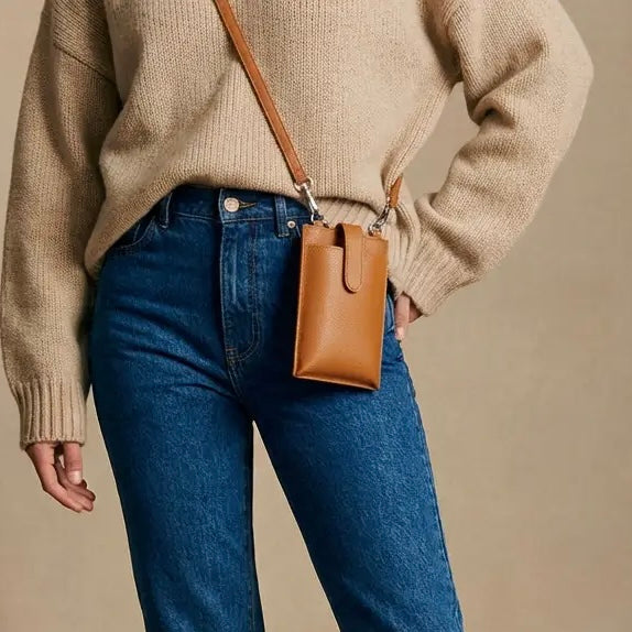JOYCE - TAN The phone pouch