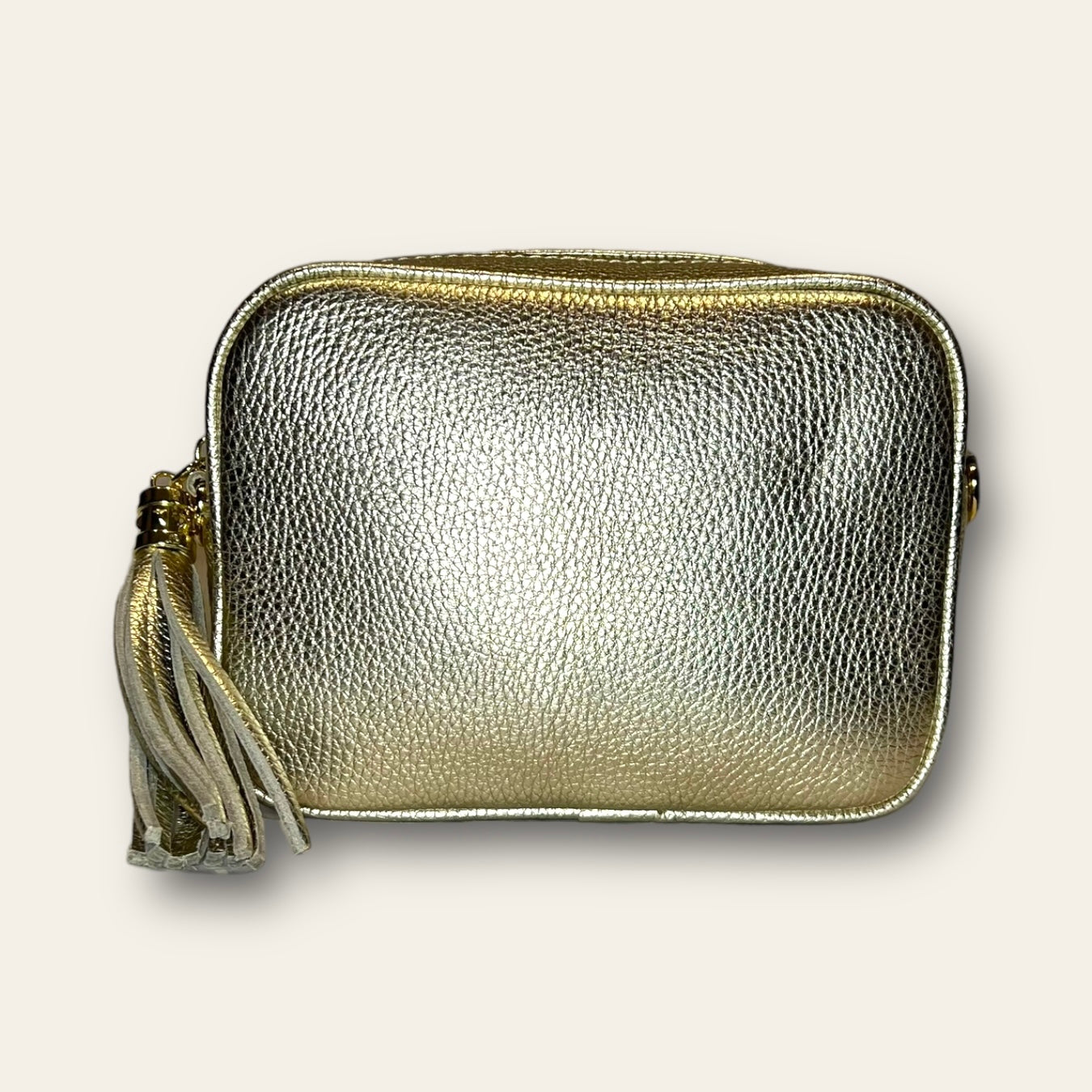 LOLA GOLD tassle bag