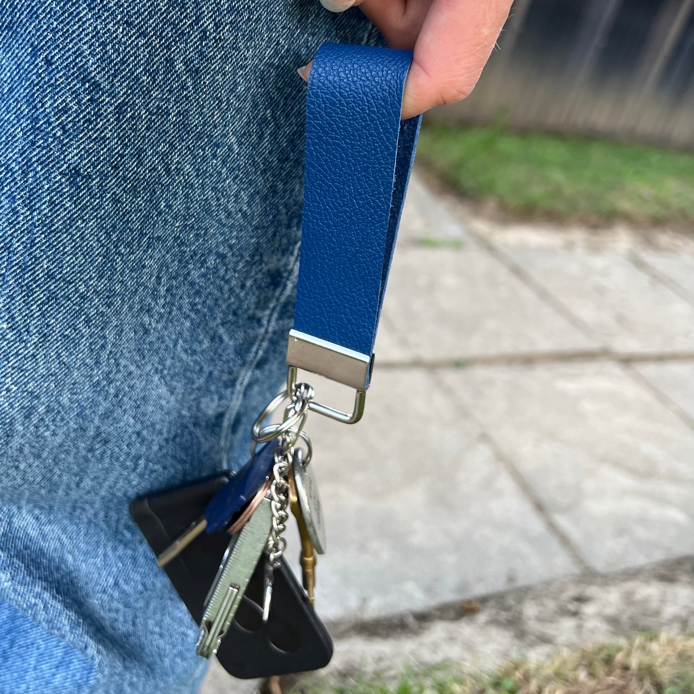 Leather key ring