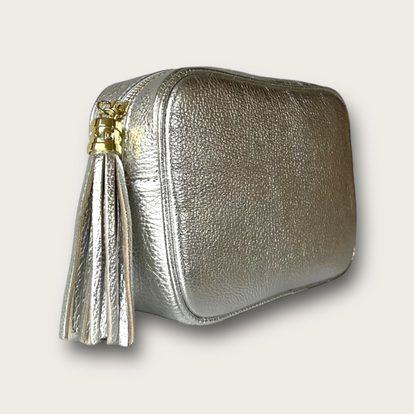 LOLA SILVER tassle bag