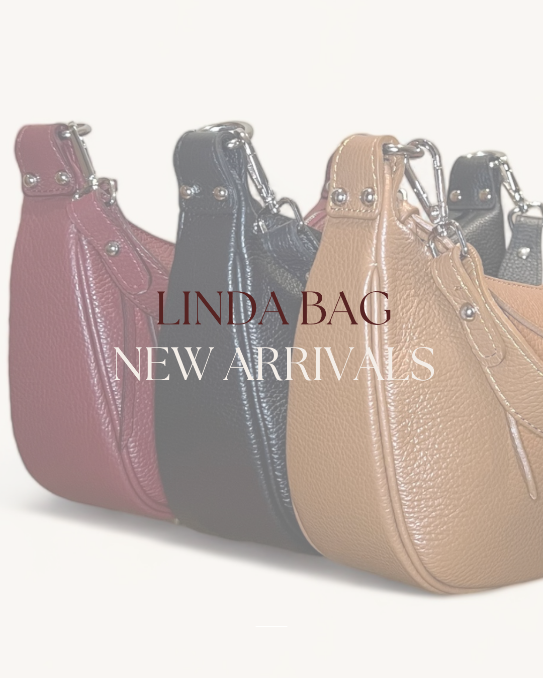 LINDA WINE baguette bag