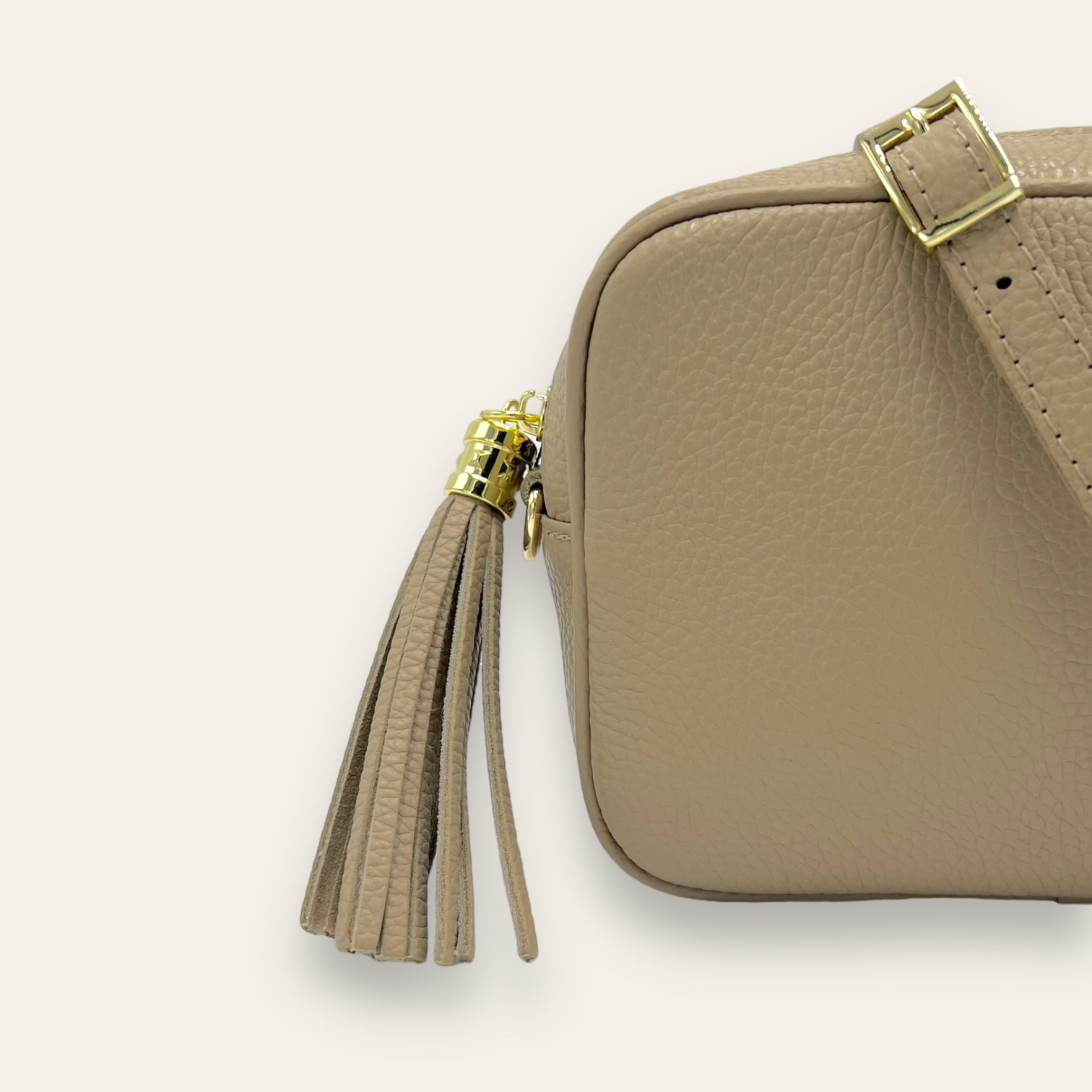 LOLA TAUPE tassle bag