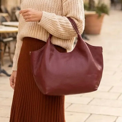 DOROTHY Burgundy Tote Bag