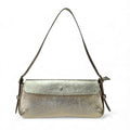 LUCY GOLD metallic baguette