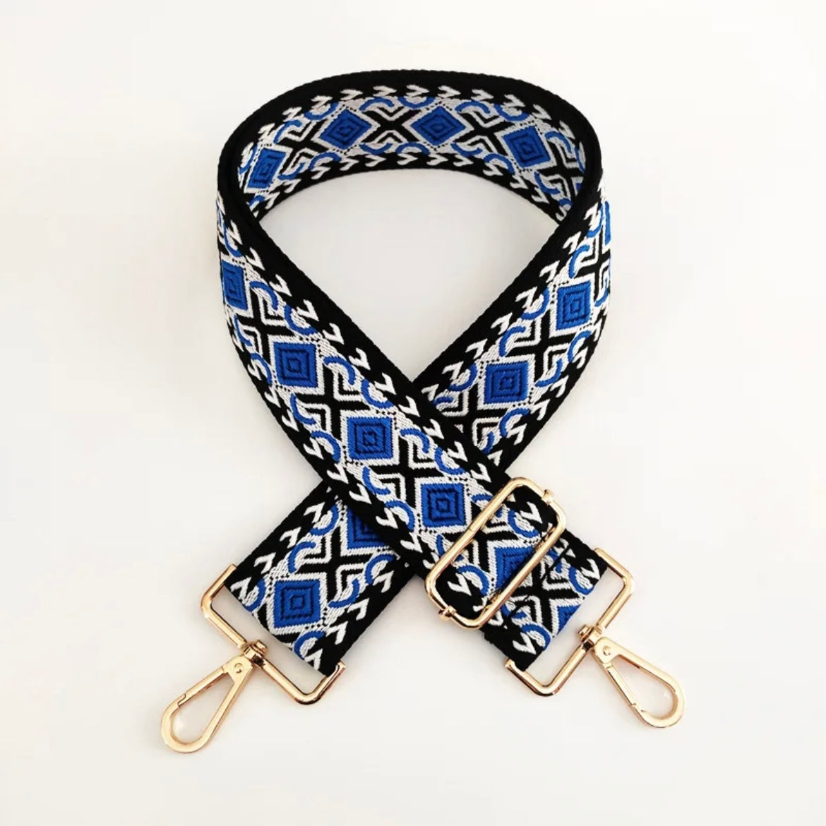 Geometric  Jacquard adjustable straps GOLD