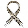 Canvas patterned adjustable straps SILVER