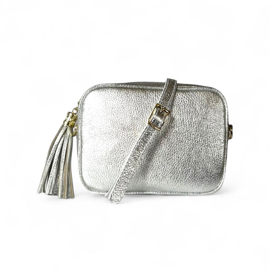 LOLA SILVER tassle bag