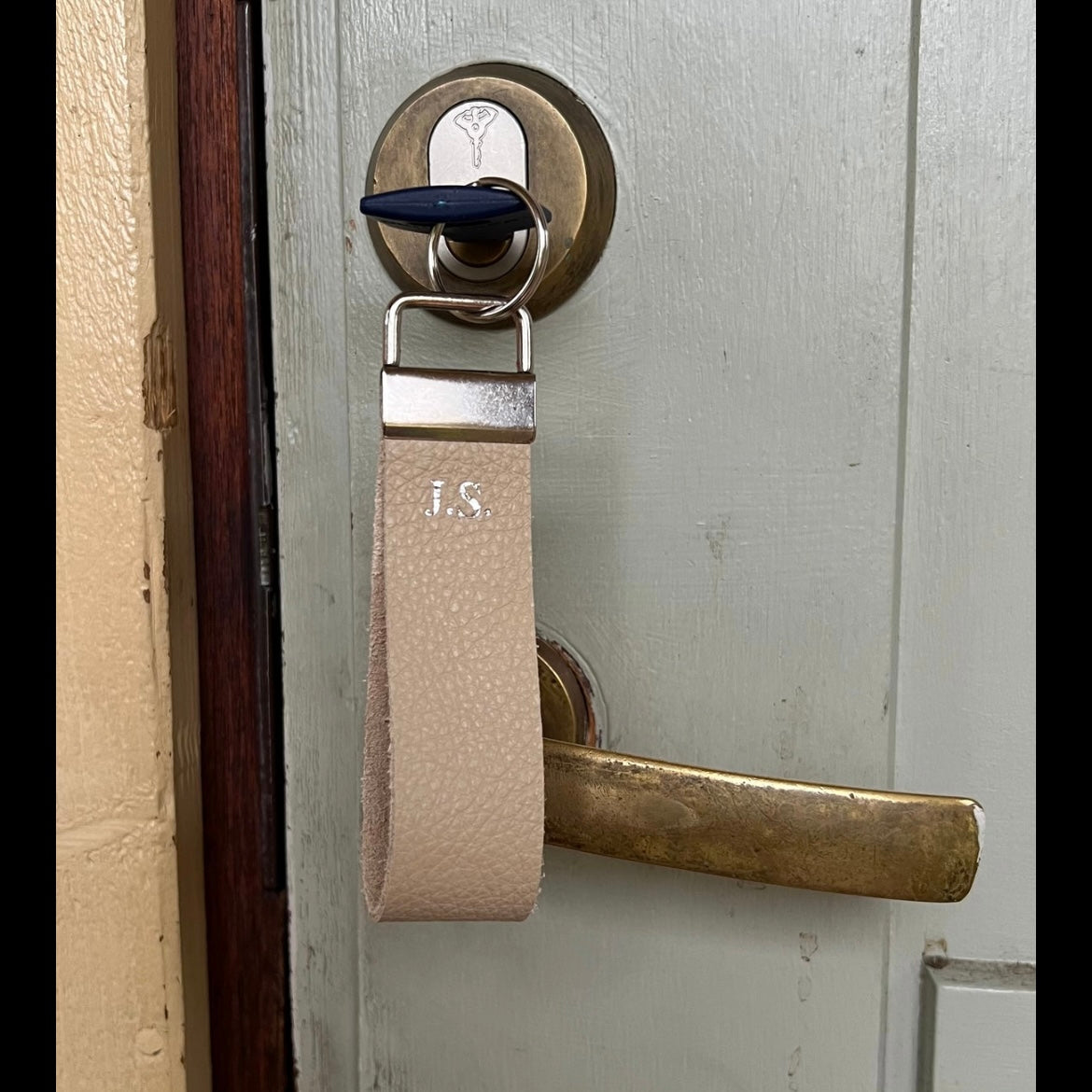 Leather key ring
