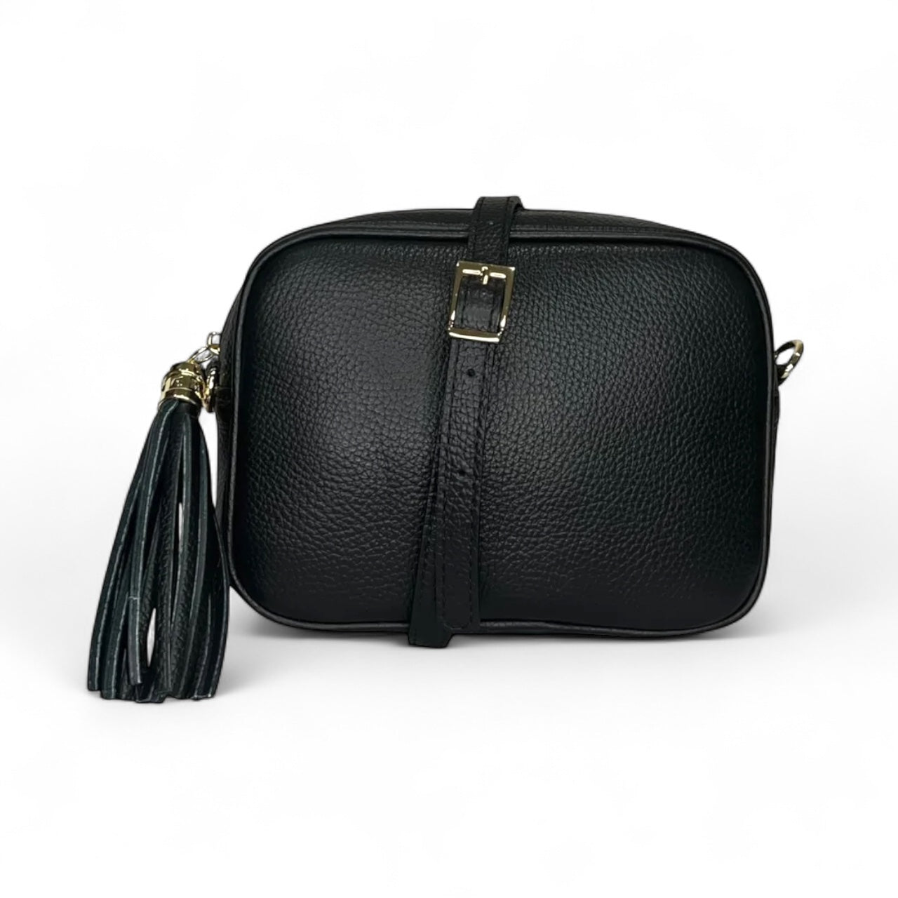 LOLA BLACK tassle bag