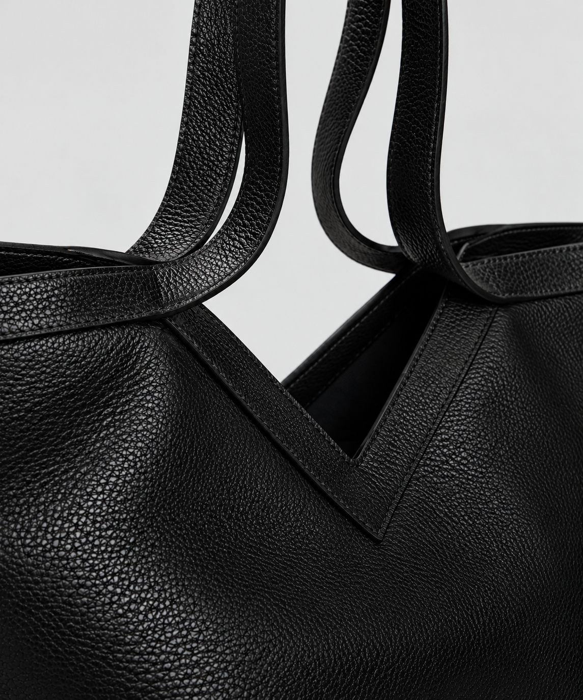 VALENTINA Black Tote Bag