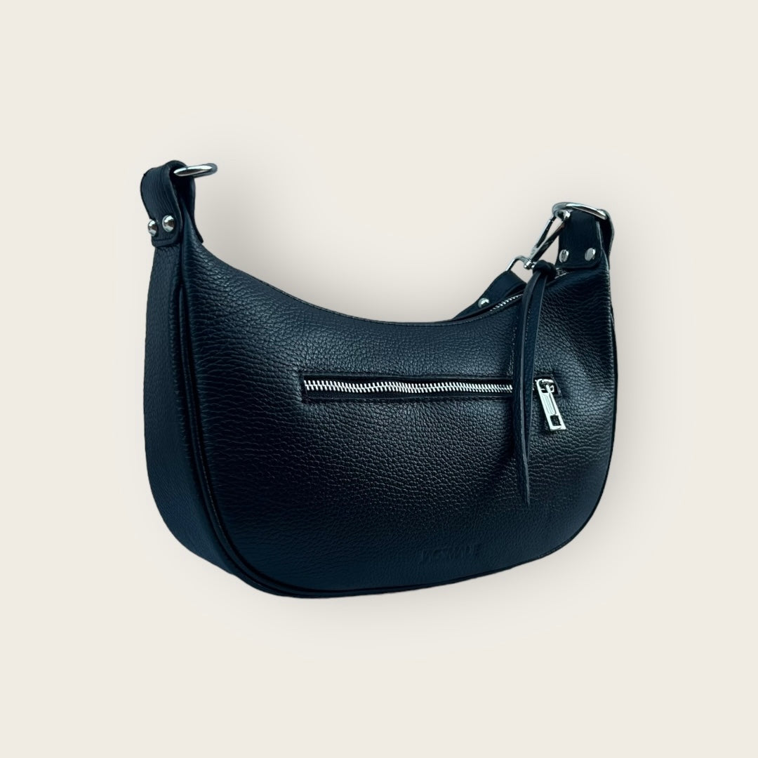 LINDA BLACK baguette bag