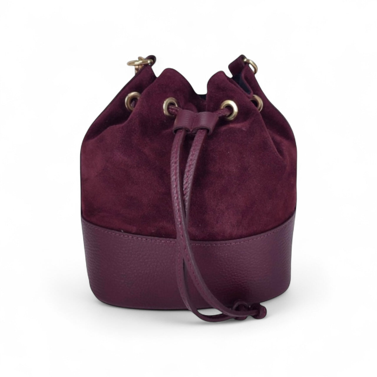 LYDIA WINE bucket bag