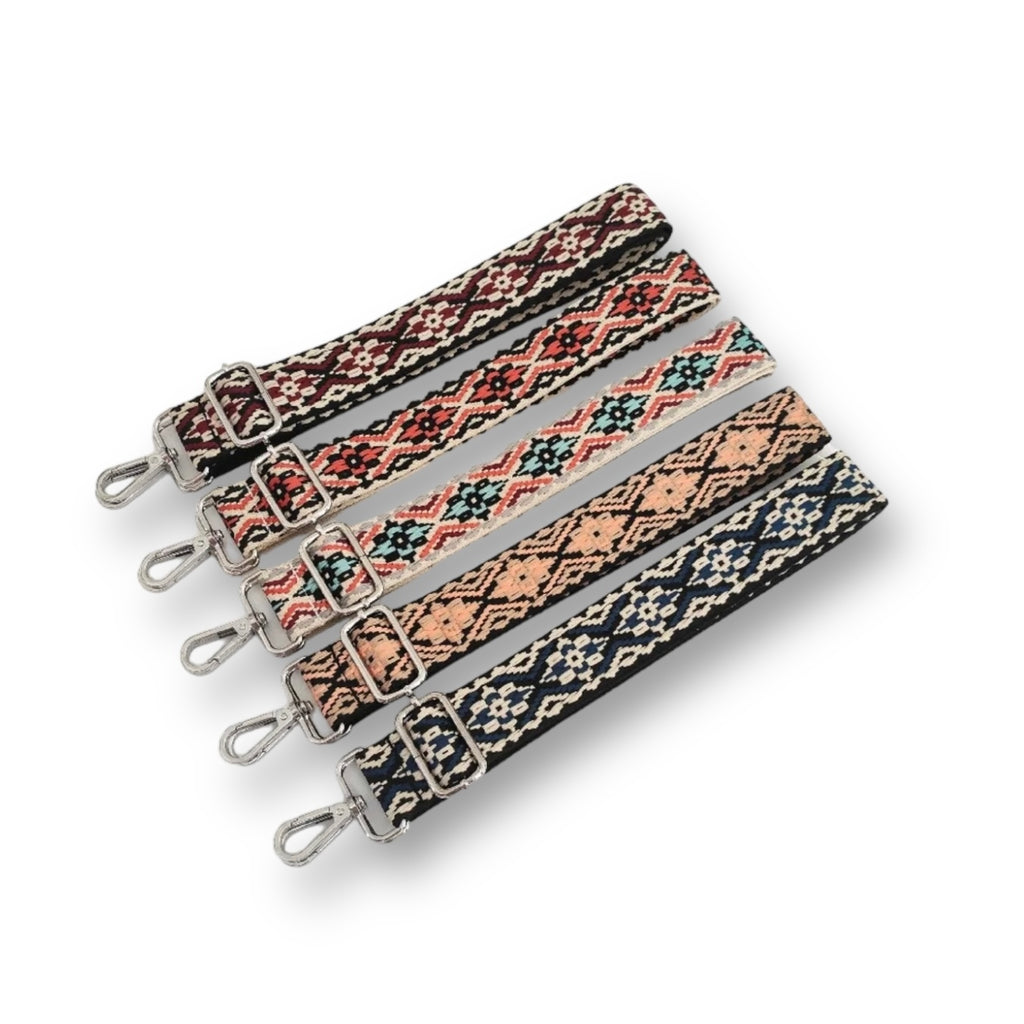 Embroidered Jacquard adjustable straps GOLD