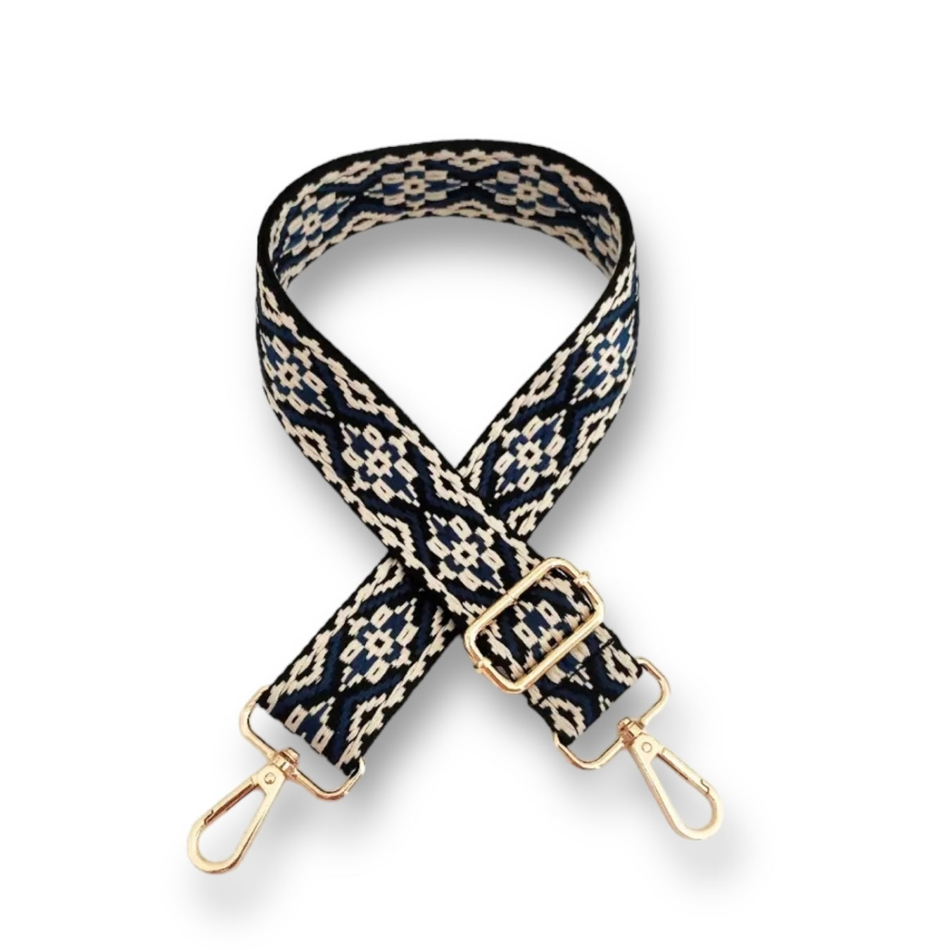 Embroidered Jacquard adjustable straps GOLD