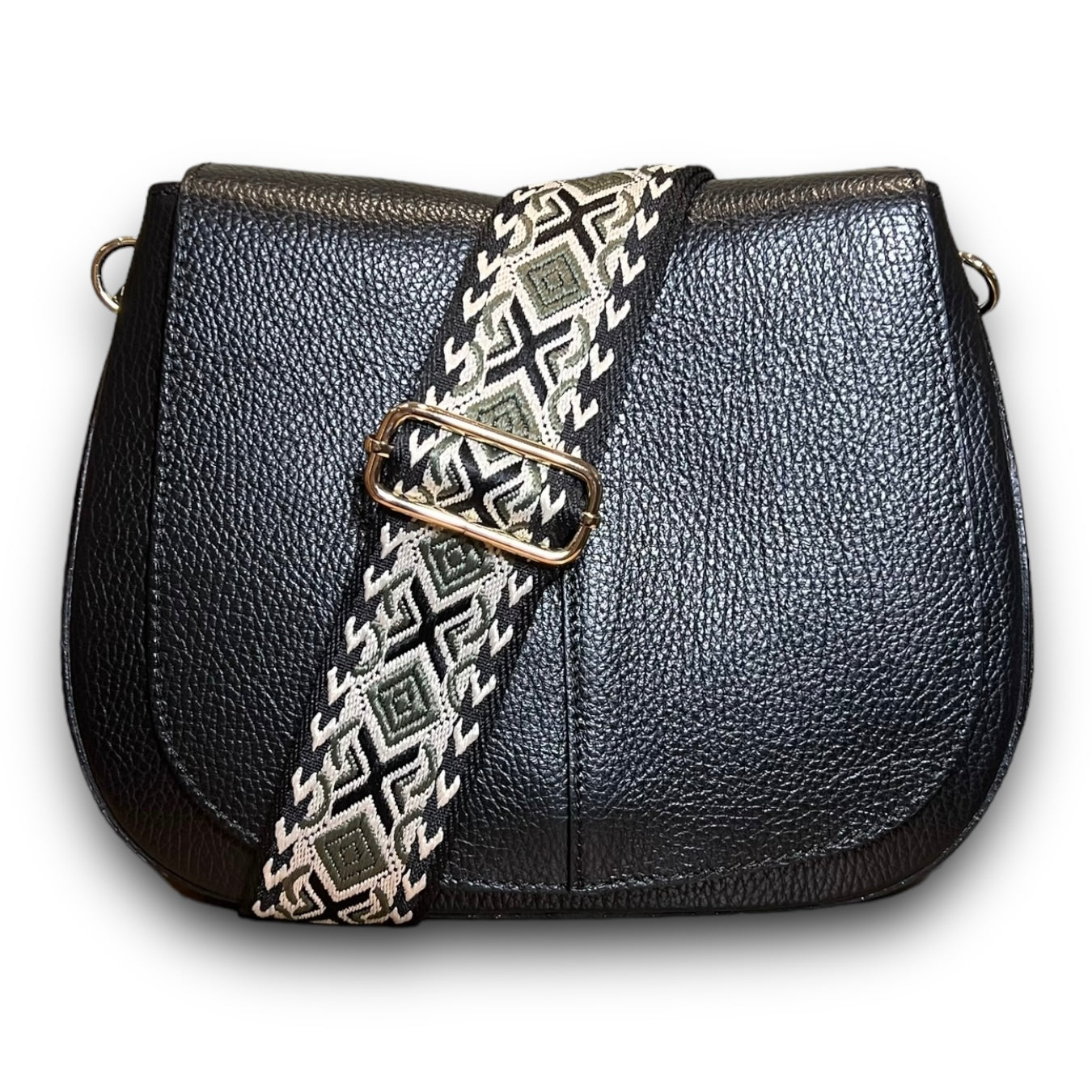Geometric  Jacquard adjustable straps GOLD
