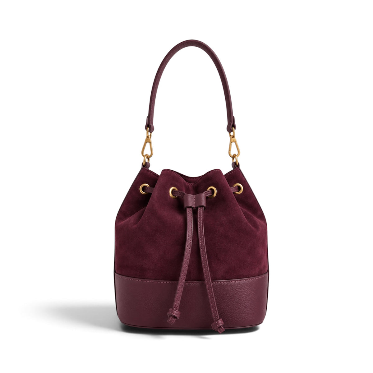 LYDIA WINE bucket bag