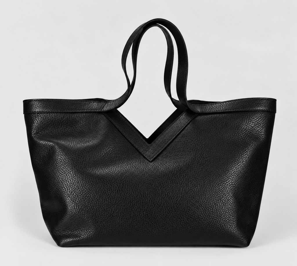 VALENTINA Black Tote Bag