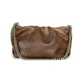 SCRUNCH  MOCHA embossed leather