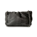 SCRUNCH ANTHRACITE embossed leather