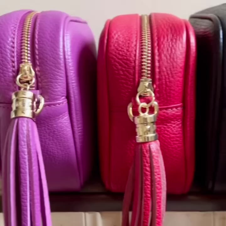 LOLA MAGENTA tassle bag