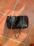 Silver tone long strap